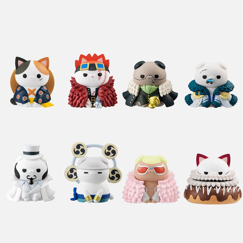 One Piece - Luffy With Rivals Nyan Cat Figure Set (With Gift)