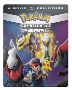 Pokemon Diamond and Pearl Movie 4-Pack Steelbook Blu-ray