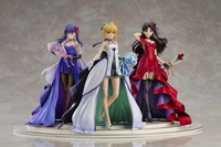 Fate/Stay Night - Saber, Rin Tohsaka, and Sakura Matou  1/7-Scale Figures in Premium Box (15th Celebration Dress Ver.) image number 1