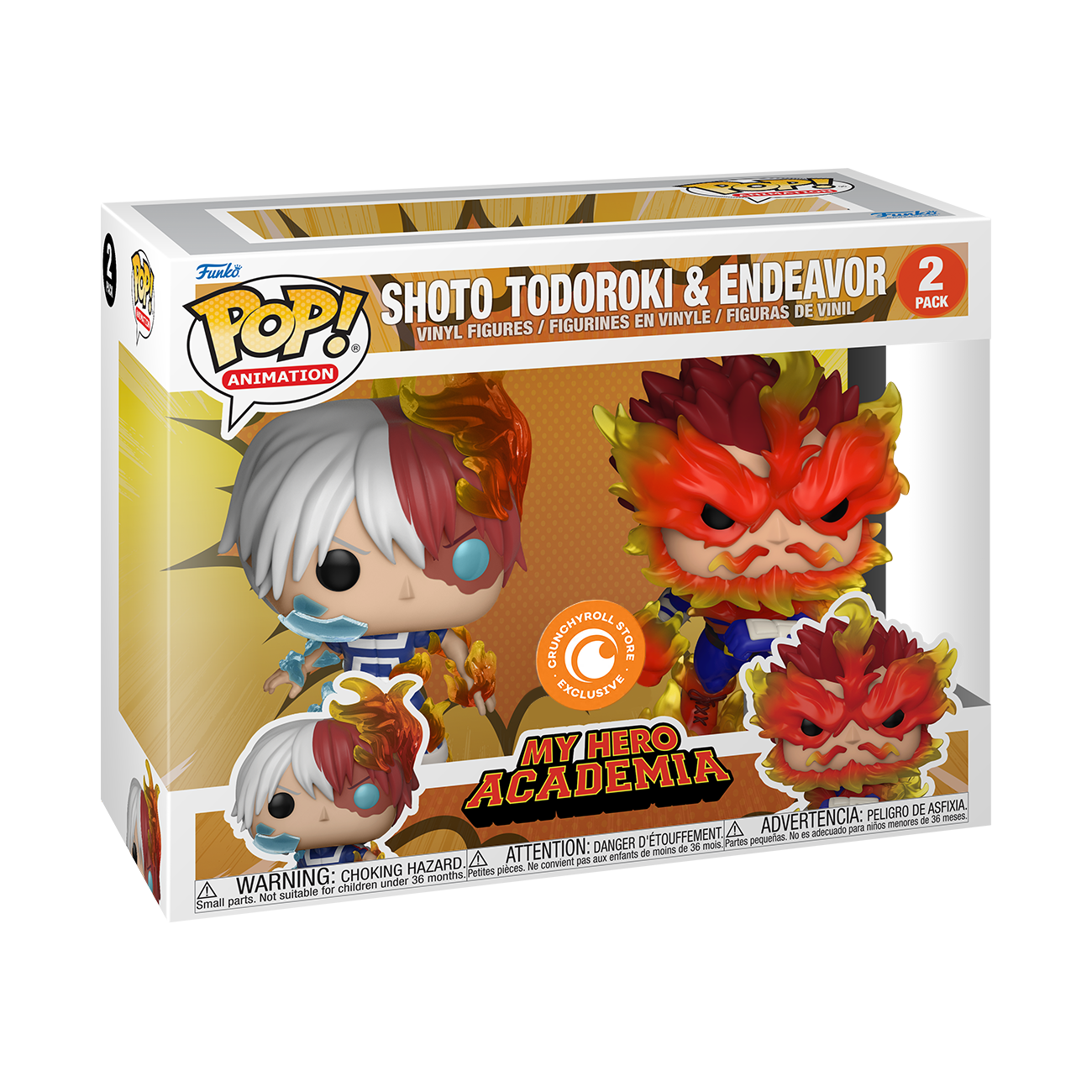 My Hero Academia - Endeavor and Todoroki 2-Pack Funko Pop! image number 1