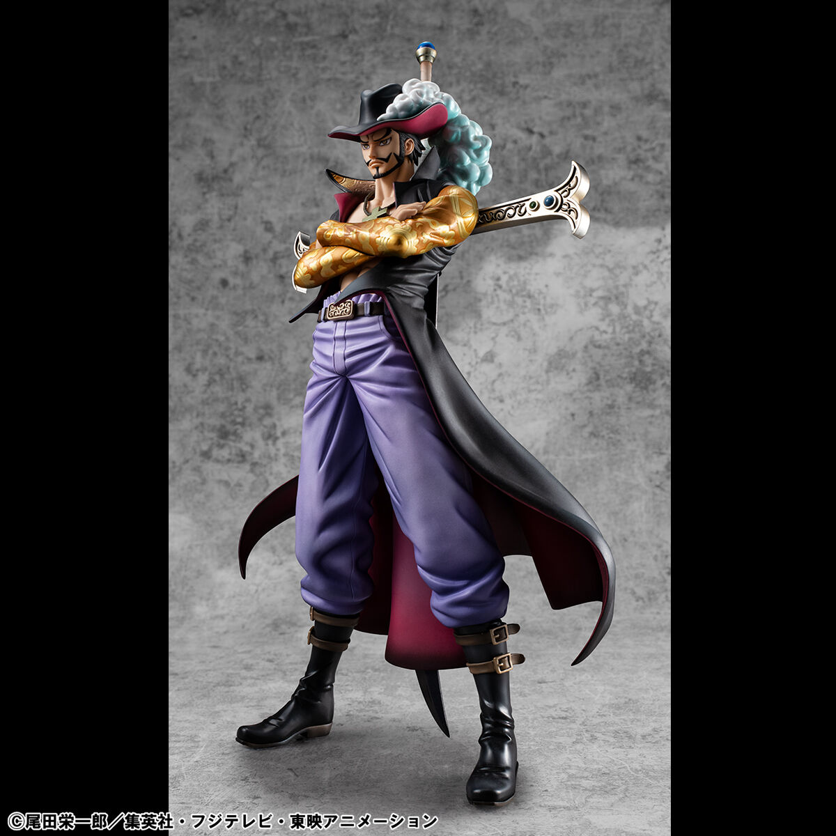 one-piece-hawk-eye-portraitofpirates-limited-edition-figure-dracule-mihawk-ver image number 2