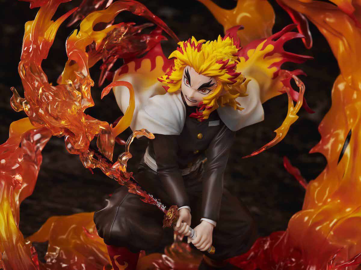 Demon Slayer: Kimetsu no Yaiba - Kyojuro Rengoku 1/8 Scale Figure (Flame Breathing Esoteric Art Ninth Form Ver.) image number 6