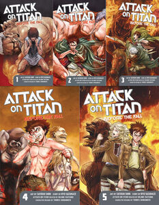 Attack on Titan Before the Fall Manga (1-5) Bundle