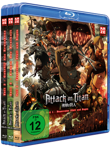 Attack on Titan - Anime Movie - Trilogie - Gesamtausgabe - ohne Schuber – Blu-ray