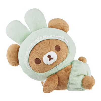 Rilakkuma - Chairoikoguma Minna De Usausababy Laydown 11.5 Inch Plush
