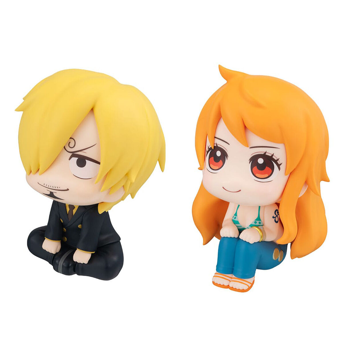 One-Piece-statuettes-PVC-Look-Up-Nami-Sanji-11-cm-with-gift image number 1