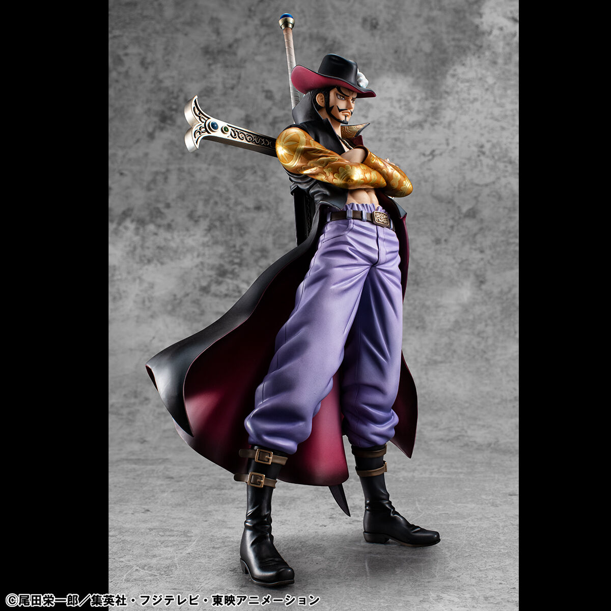 one-piece-hawk-eye-portraitofpirates-limited-edition-figure-dracule-mihawk-ver image number 4