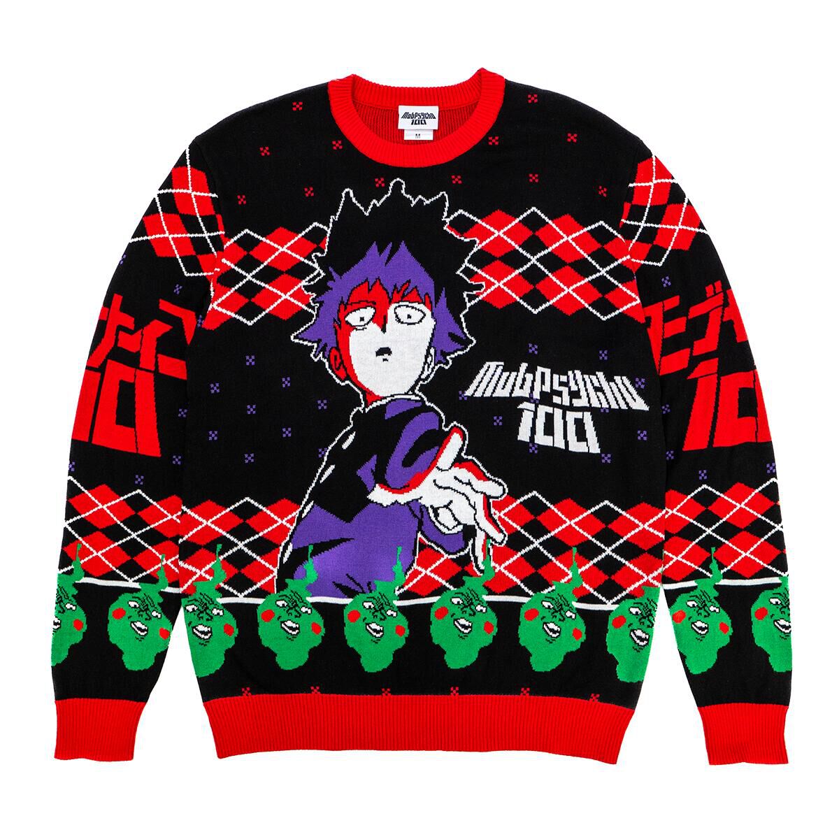 Mob Psycho 100 - Mob und Dimple Feiertagspullover image number 3