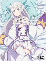Re:Zero - Relaxing Emilia Throw Blanket image number 0