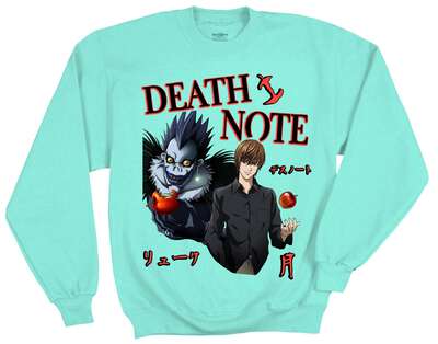 Death Note - Ryuk Light Apple Crew Sweatshirt - Crunchyroll Exclusive