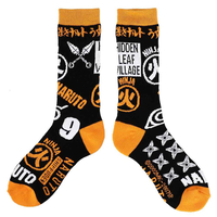 Naruto Shippuden - Naruto Akatsuki Crew Socks 3 Pair image number 2