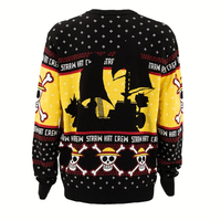 One Piece - Straw Hat Crew Silhouette Holiday Sweater image number 1