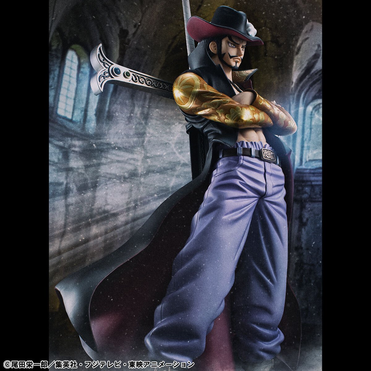 one-piece-hawk-eye-portraitofpirates-limited-edition-figure-dracule-mihawk-ver image number 21
