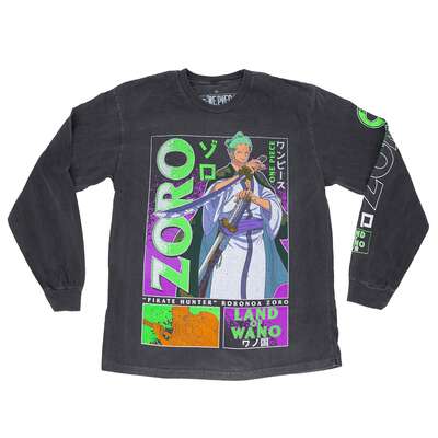 One Piece - Zoro Wano Country Long Sleeve Shirt - Crunchyroll Exclusive