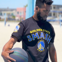 My Hero Academia – My Hero Academia x NBA Golden State Warriors x Hyperfly All Might SS T-shirt image number 6
