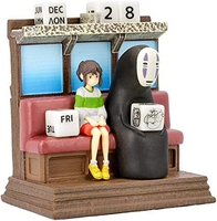 Spirited Away - Chihiro and No Face Riding the Railway Perpetual Calendar image number 1
