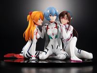 Evangelion 3.0+1.0 Thrice Upon a Time - Asuka, Rei & Mari 1/8 Scale Figure (Newtype Cover Ver.) image number 2