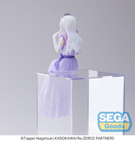 Emilia Dressed-Up Party Perching Ver Re:ZERO Lost in Memories PM Prize Figure image number 2