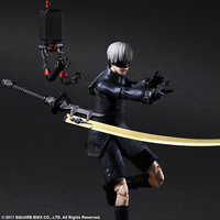 YoRHa No. 9 Type S Deluxe Ver NieR Automata Play Arts Kai Action Figure image number 4