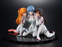 Evangelion 3.0+1.0 Thrice Upon a Time - Asuka, Rei & Mari 1/8 Scale Figure (Newtype Cover Ver.) image number 0