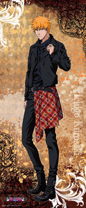 Ichigo Kurosaki Bleach Black & Rock Life-Sized Fabric Poster