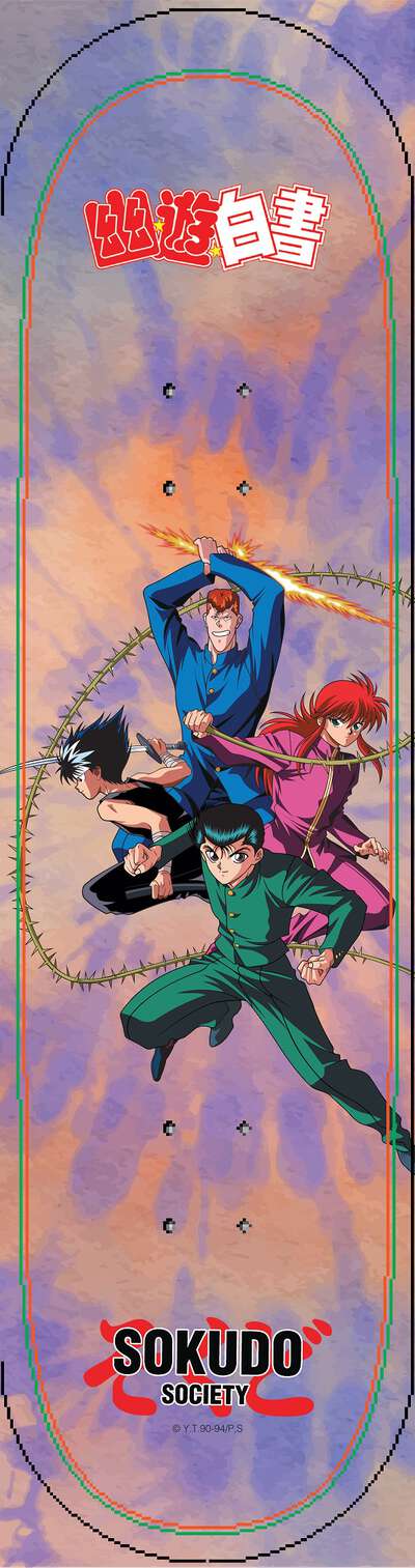 Yu Yu Hakusho - Team Urameshi Skateboard Deck