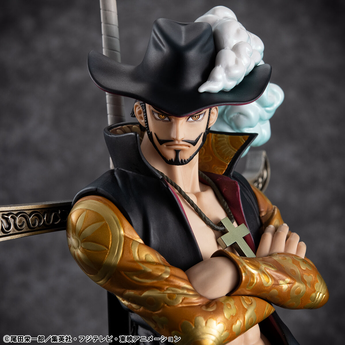 one-piece-hawk-eye-portraitofpirates-limited-edition-figure-dracule-mihawk-ver image number 15