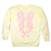 CR Loves Cardcaptor Sakura: Clear Card - Yellow Tie Dye Cardcaptor Wings Crew Sweatshirt image number 2