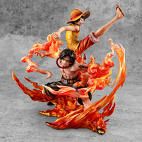 One Piece - Luffy & Ace Portrait.Of.Pirates NEO-MAXIMUM Figure Set (Bond Between Brothers 20th LIMITED Ver.) image number 1