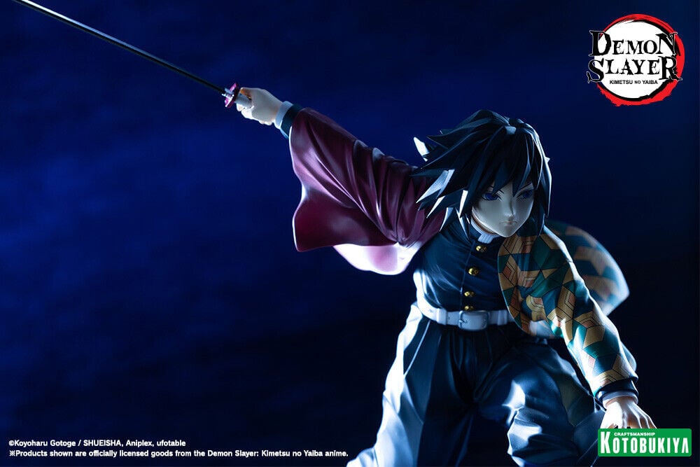 demon-slayer-kimetsu-no-yaiba-giyu-tomioka-18-scale-artfx-j-figure-rerun image number 14