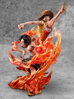One Piece - Luffy & Ace Portrait.Of.Pirates NEO-MAXIMUM Figure Set (Bond Between Brothers 20th LIMITED Ver.) image number 2