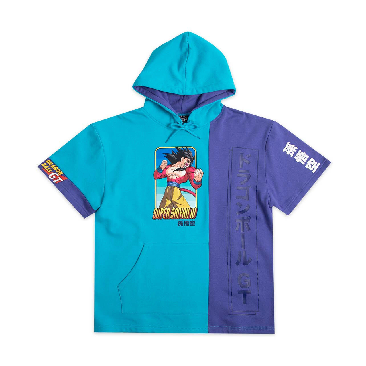 Dragon Ball GT - Super Saiyan4 Goku Cut And Sew Hooded Shirt