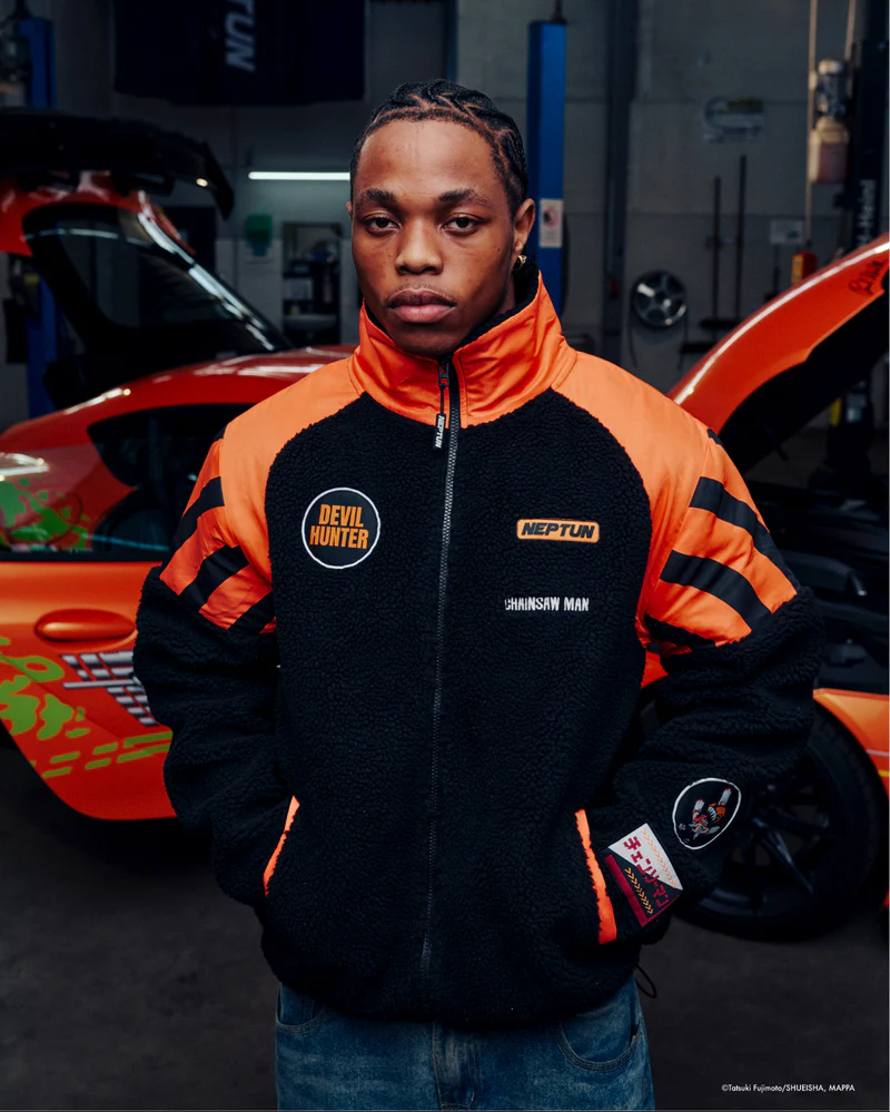 Chainsaw man Sherpa Jacket image number 1