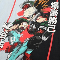 My Hero Academia - Deku Bakugo Fight Split T-Shirt - Crunchyroll Exclusive! image number 1