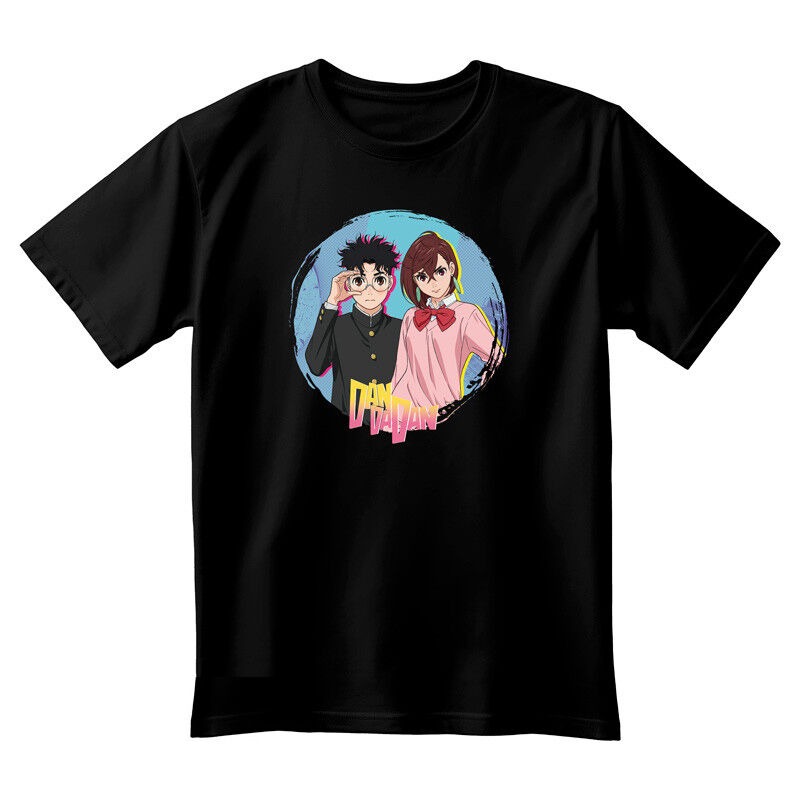 DAN DA DAN - Unisex black t-shirt - Momo & Okarun image number 0