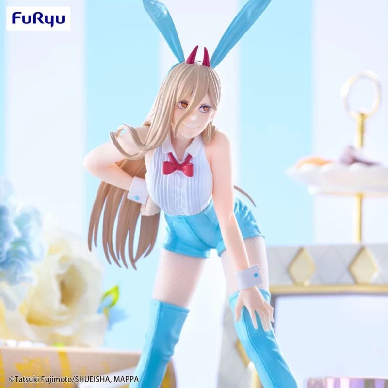 chainsaw-man-figurine-bicute-bunnies-power-light-blue-color-ver-furyu image number 2