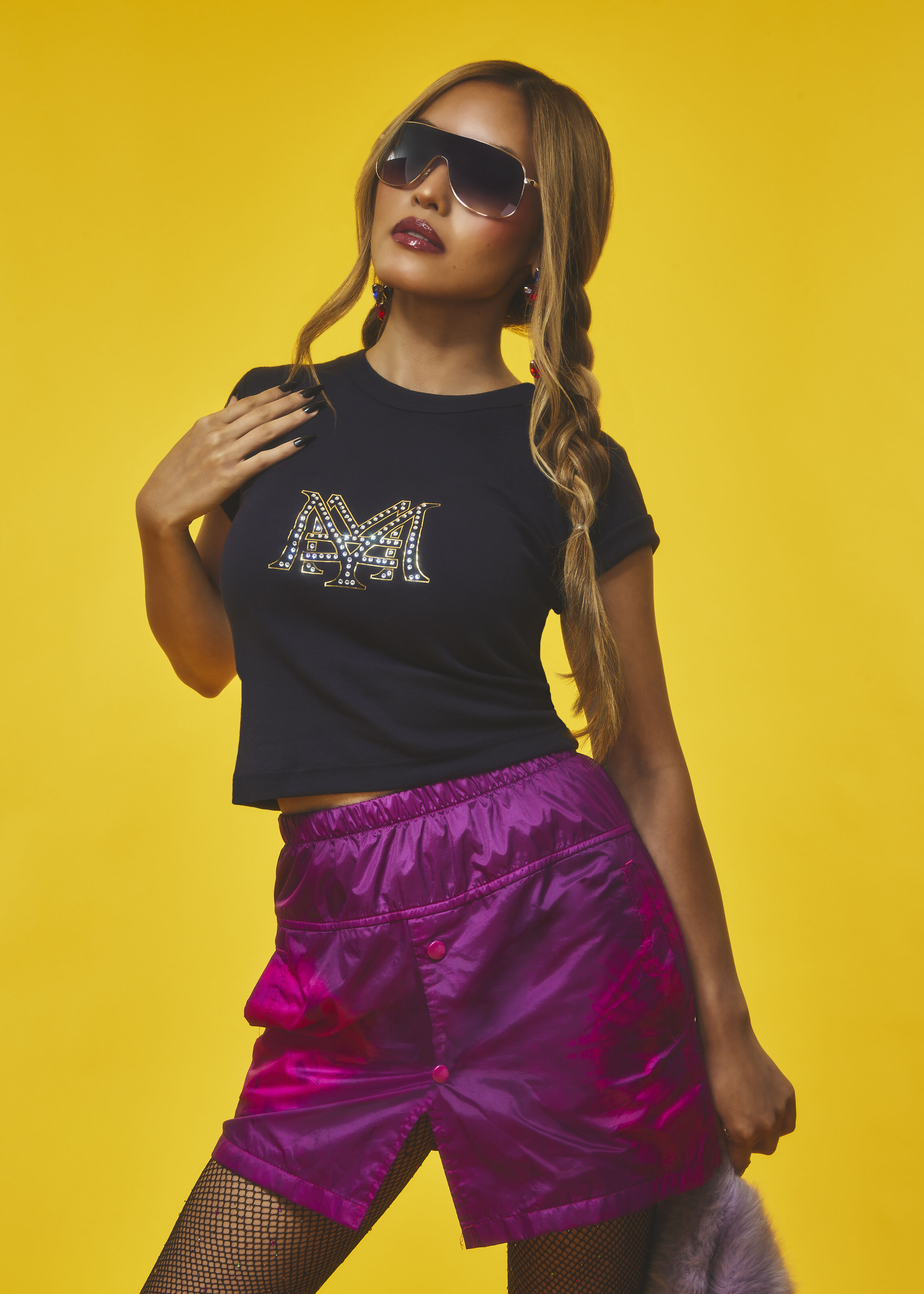 Crunchyroll x Mercedes Mon&eacute; - Yen Rhinestone T-shirt - Crunchyroll Exclusive image number 3