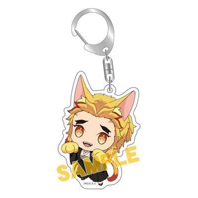 Demon Slayer: Kimetsu no Yaiba - Senjuro Rengoku Kitty Keychain