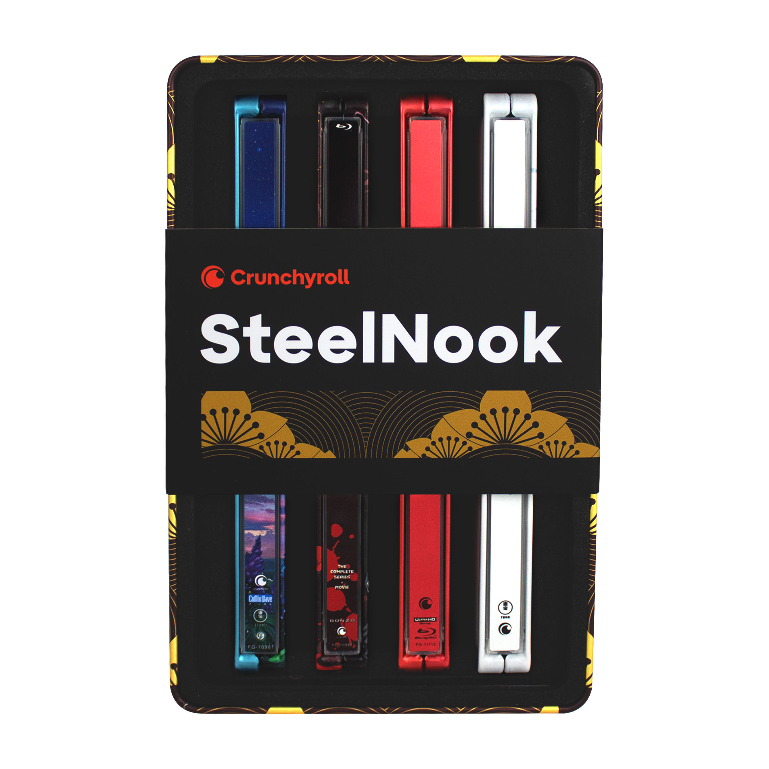 crunchyroll-steelbook-library-4-pack-case image number 1