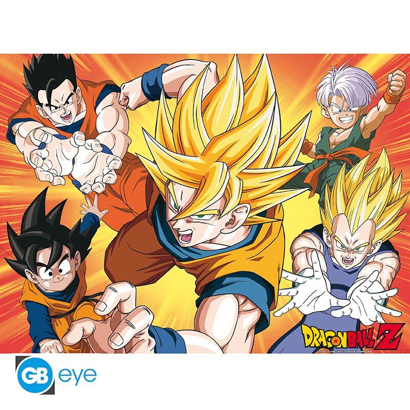 dragon-ball-z-set-2-chibi-posters-saiyans-52x38cm image number 1