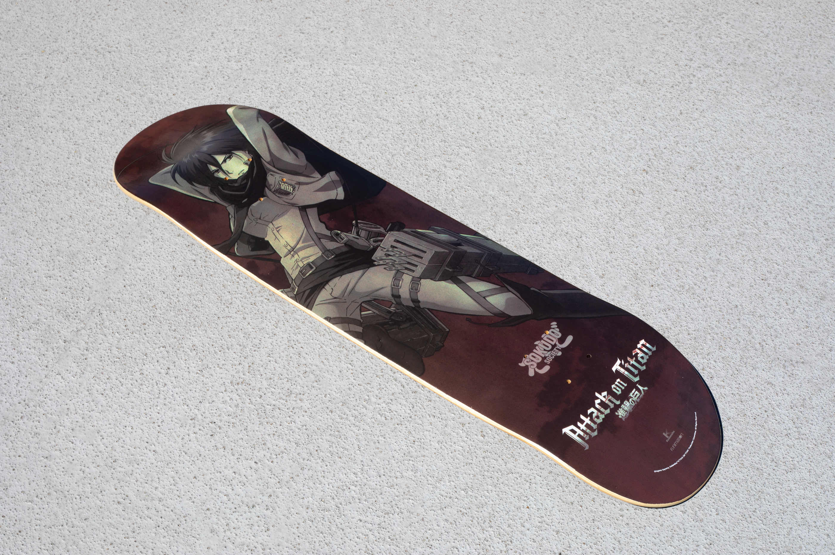 Attack on Titan - Mikasa Ackerman Vintage Skate Deck