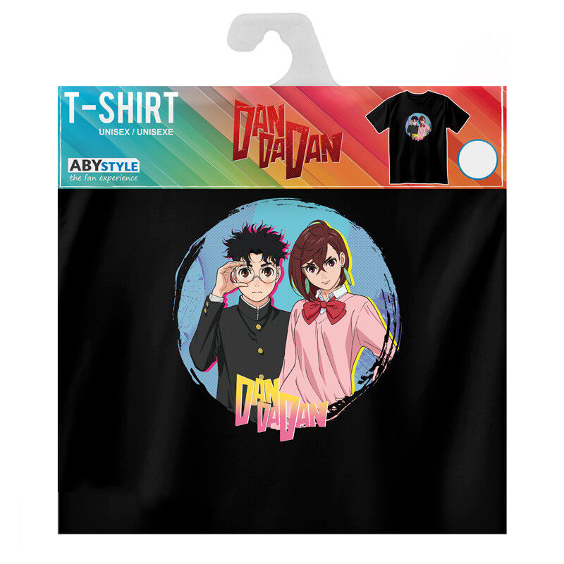 DAN DA DAN - Unisex black t-shirt - Momo & Okarun image number 2