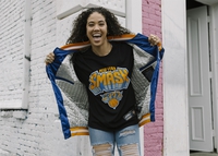 My Hero Academia x Hyperfly x NBA - New York Knicks All Might T-Shirt image number 4