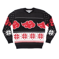 Naruto Shippuden - Akatsuki Fair Isle Holiday Sweater - Crunchyroll Exclusive! image number 0