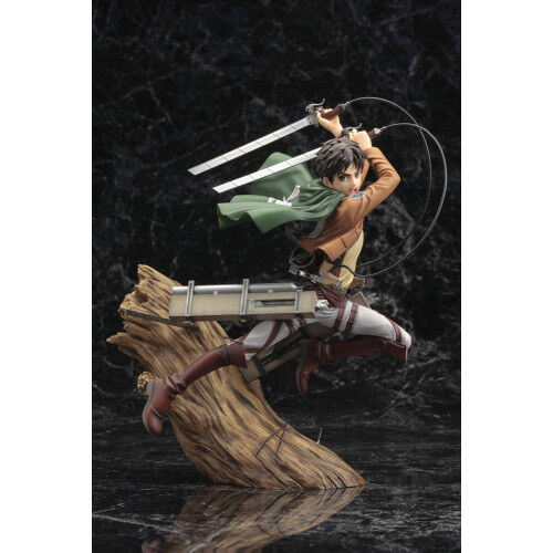 Figurine en PVC Attaque des Titans ARTFXJ 1/8 Eren Yeager Version Renouvel&eacute;e 26 cm image number 1