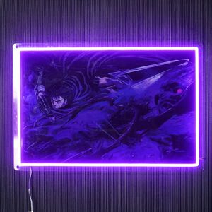 Berserk - Guts Neon LED Poster - Crunchyroll Exclusive