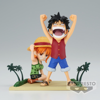 one-piece-monkey-d-luffy-nami-world-collectible-log-stories-prize-figure image number 2