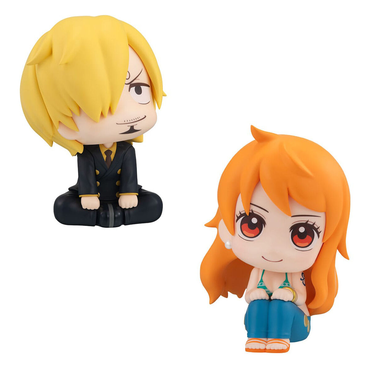 One-Piece-statuettes-PVC-Look-Up-Nami-Sanji-11-cm-with-gift image number 2