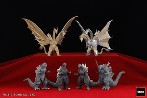 History of Godzilla Part 1 Hyper Modeling Series Miniature Figure Set