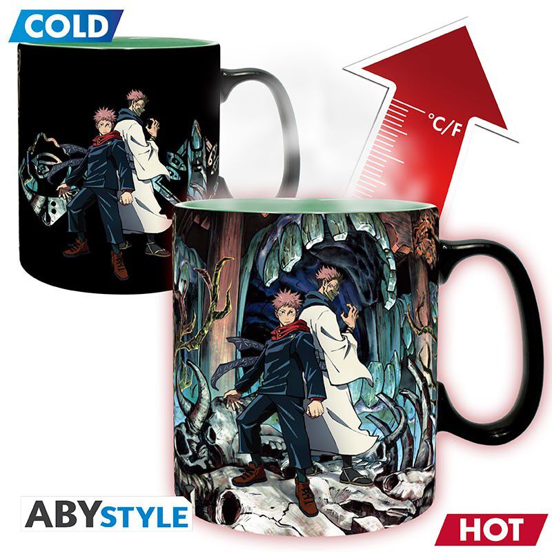 jujutsu-kaisen-mug-heat-change-460ml-itadori-sukuna-cartonx2 image number 0